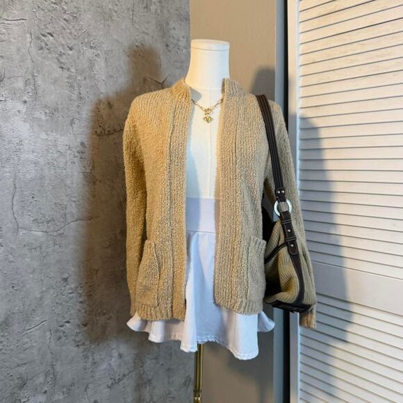 Townhouse Tan Fall Cardigan with Pockets - Picture 2 of 8